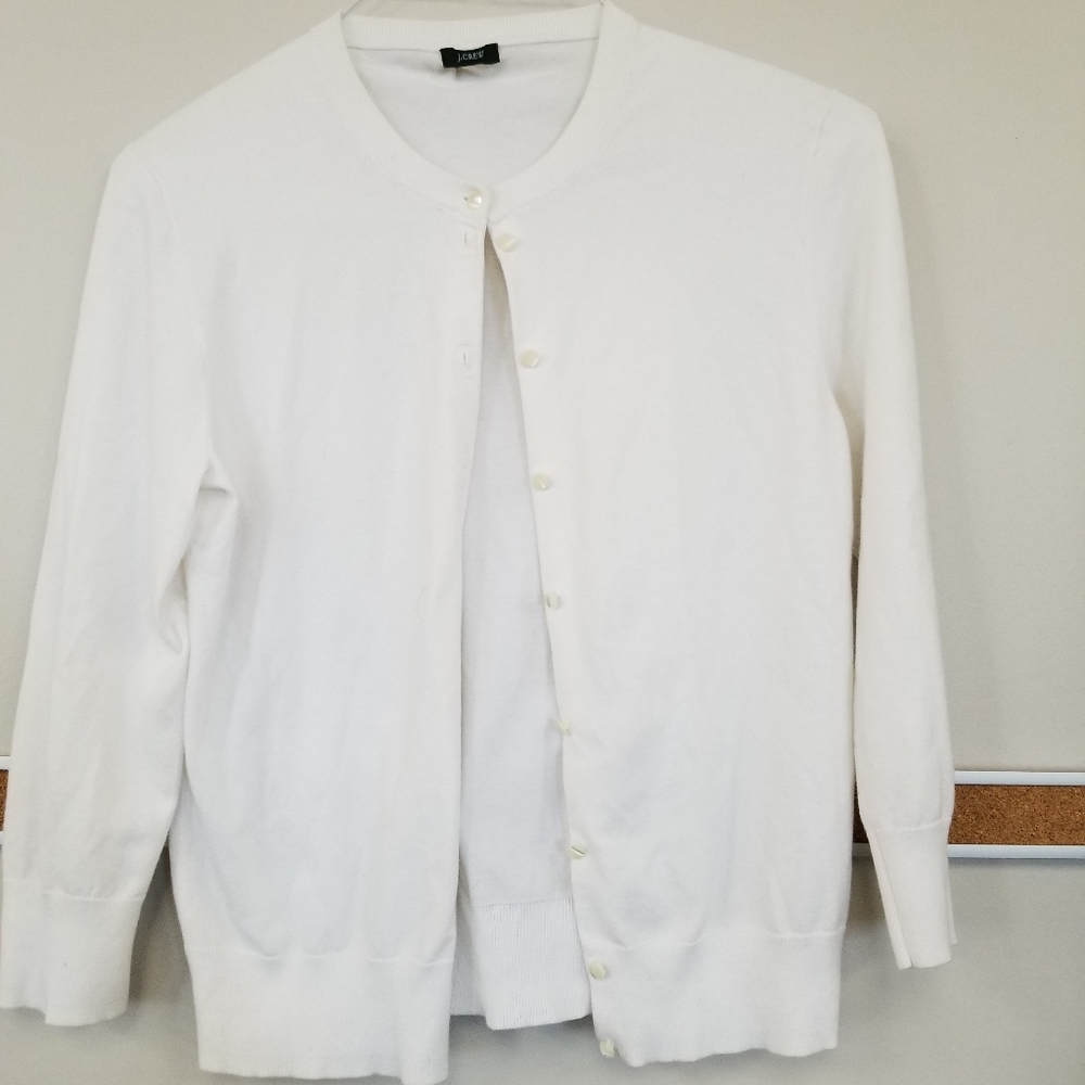 White Cardigan | Jcrew Cardigan